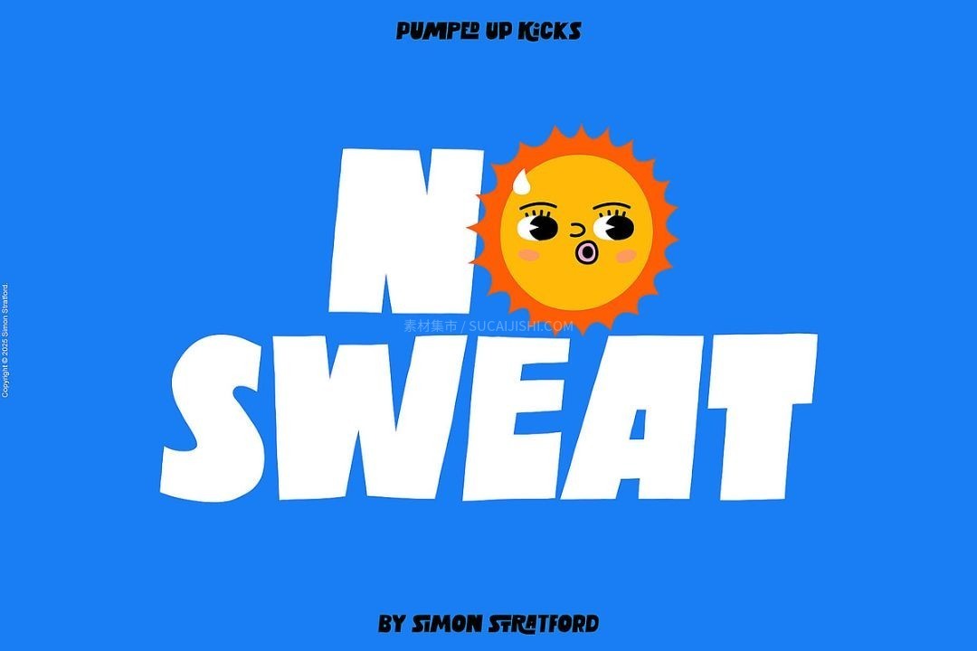 Pumped Up Kicks 趣味跳跃感现代英文字体